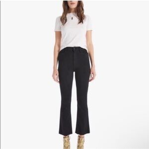 MOTHER Black Ankle & Cropped Jeans